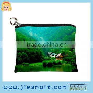 JSMART NO MOQ sublimation bag change purse souvenir