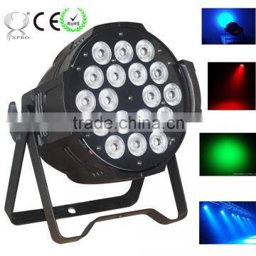 waterproof LED wash lights RGBW 4in1 18pcs * 10W par light IP65 outdoor stage lighting