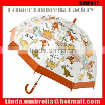 [SMP017] Dome style Child Umbrella with PVC transparent fabric, Kids transparent umbrella