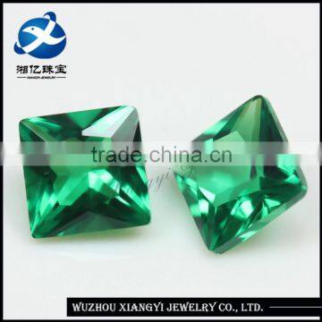 Princess Cut 4x4mm Green Synthetic Nano Spinel Gemstones