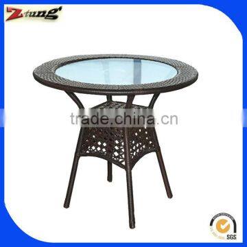 round wicker table for garden ZT-1081T