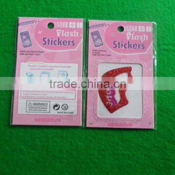 High Quality Custom Glitter Vinyl Stickers for Mobile Phone photo-2