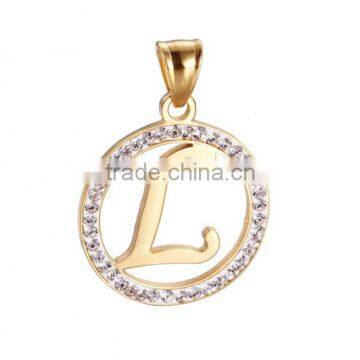 18k plating aluminum chain metal pendant necklace -jewelry wholesale