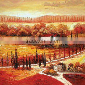 Pallet knife painting of landscape