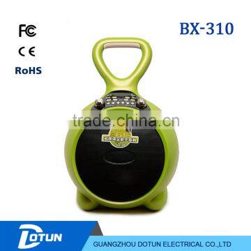 Waterproof portable bluetooth speaker with remote control and wireless mic BX-310