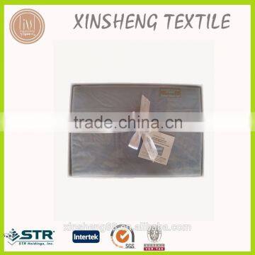 STOCK Microfiber sheet set with box packing 1800 thread count Double burshed fabric in Nantong