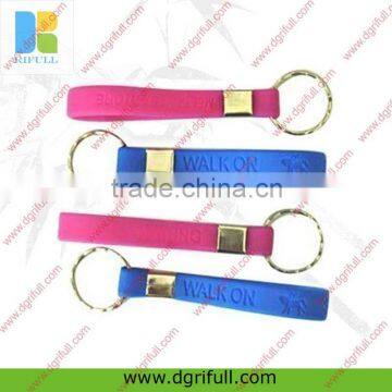 Silicone simple key ring for promotion gift