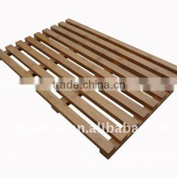 bamboo bathroom mat