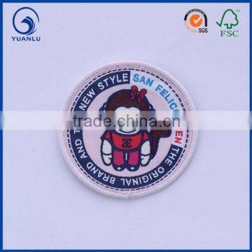 Flower Woven Patch Garment Embroidery Labels photo-3