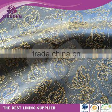 Comfortable Hand Feel Soft Poly Viscose Jacquard Lining Fabric