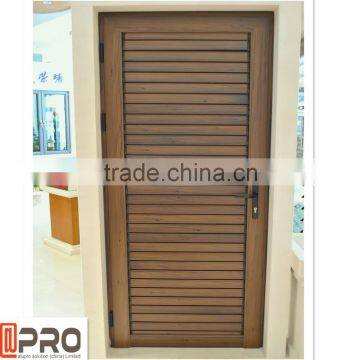 wood doors and windows fixed aluminum louvered door China manufacturer