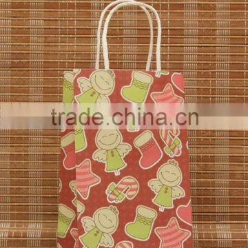 Christmas Printed Paper Bag/Custom Craft Paper Bag