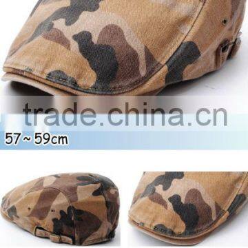 Camo Newsboy Cap