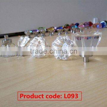 Wholesale prices simple design crystal handle knobs with different size