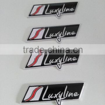 Made in china cheap metal logo printing epoxy badge