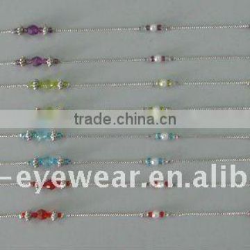 eyeglasses chains with beads