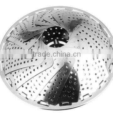 Vegetable Steamer Basket Large - 100% Premium Stainless Steel - Bonus 2 in 1 Julienne Veg Peeler, Use as Fruit Bowl photo-2