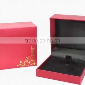 Retro print leatherette paper Jewelry boxes Earrings Package case Bracelet box