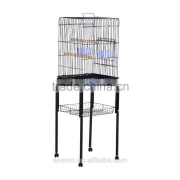 Pawhut 51" Black Metal Bird Cage photo-2