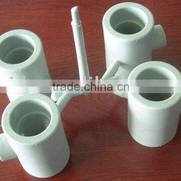 fitting mould PPR tee (reducing) fitting mould 4 cavities