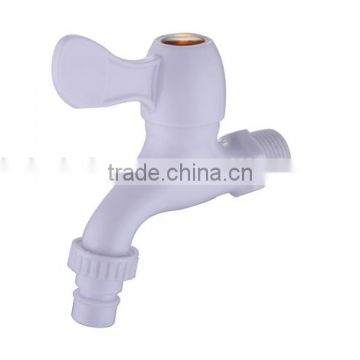 White Single cold plastic faucet