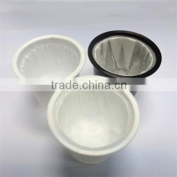 Disposable coffee capsule plastic cup and filter for keurig brewer