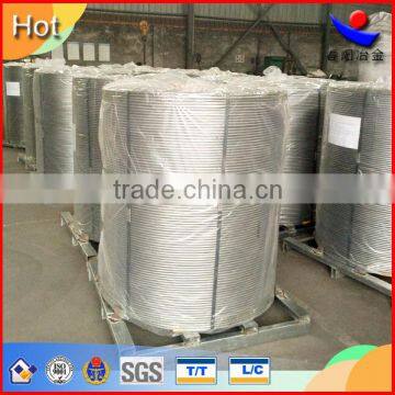 Ferro Base Alloy Wires / CaFe Alloy Core Wire for Steelmaking