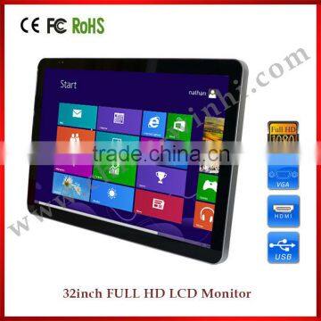 easy-to-install 22 inch mini wall mounted TV vga cvbs usb lcd led display industrial ROHS VGA DVI digital signage monitor kiosk