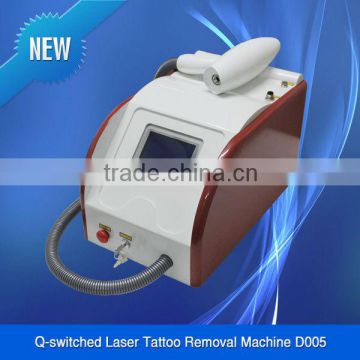 Portable Dual-wavelength 1064nm And 532nm Laser Removal Tattoo Machine Q-Switch Laser Tattoo Removal Machine -D005 Permanent Tattoo Removal