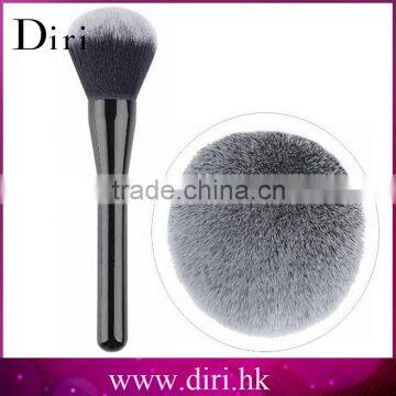 Diri 2colors hair shiny sliver metal handle powder oval brush