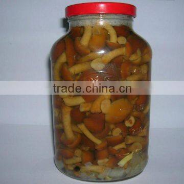 canned nameko whole marinated mushrooms in glass jars