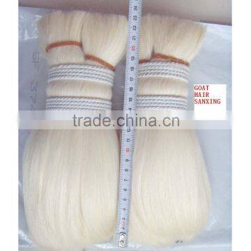 20-51mm goat hair, long goat hair , washed and be treatment white color