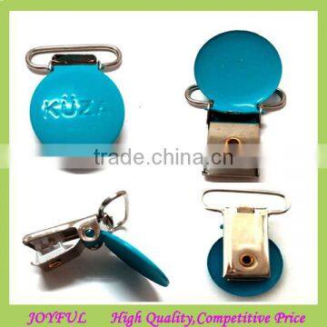 Top quality color metal baby pacifier clip