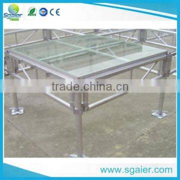 Lowest Price 4ft by 4ft Temper Glass Stage Steady Stage for Sale photo-2