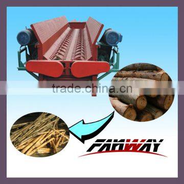 High working efficiency wood log peeling machine with double rollers