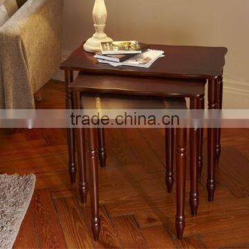 wooden nesting table set of 3