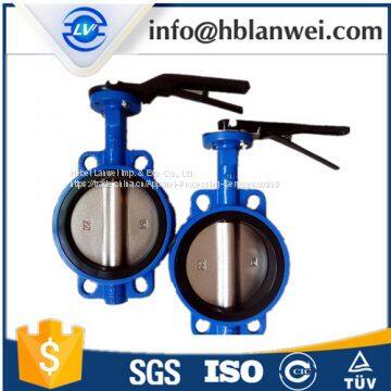 D71X-16 steel handle manual butterfly valve