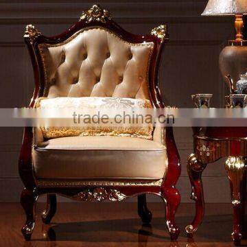 European Style Living Room Leisure Chair, Villa Royal Single Chair and Tea Table Set (BF01-ML029) photo-2