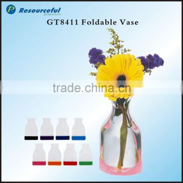 flower vase handmade designs,PVC folded flower vase