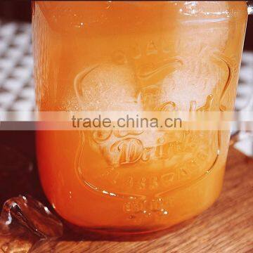 Glass Drinking Mason Jars With Handle and Straw photo-3