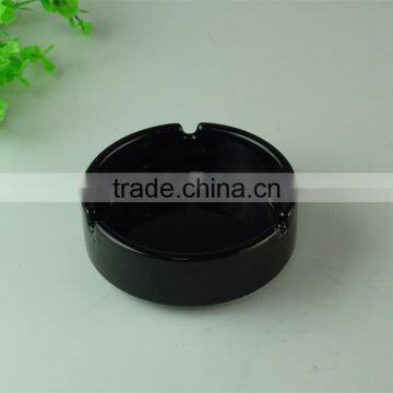Round Black Ceramic Ashtray,cheap Porcelain Ashtray,ashtray in Stock photo-2