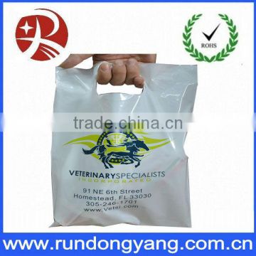 Promotional cheap grocery plastic die cut bags