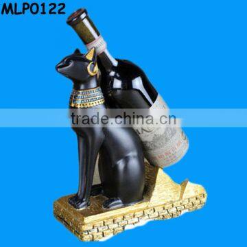 resin cute cat shaped animal wine bottle holders