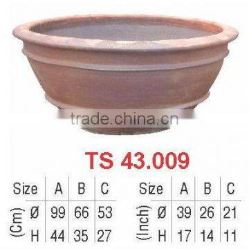 Vietnam Ceramic Large Outdoor Rustic Flower Pot and Planters
