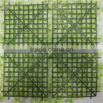 Cool Yellow Wall Covering Bulk Silk Flower Fence Decoration Leaf Mat