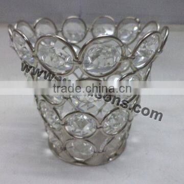 crystal votive candle holders,crystal beaded votive candle holders