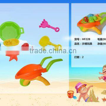 kids plastic summer beach toys 7pcs set for sale/ wholesale good quality sand toys