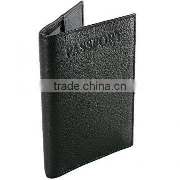 Fashion Genuine Oil Wax Leather Rfid Mens Travel Passport Holder photo-5