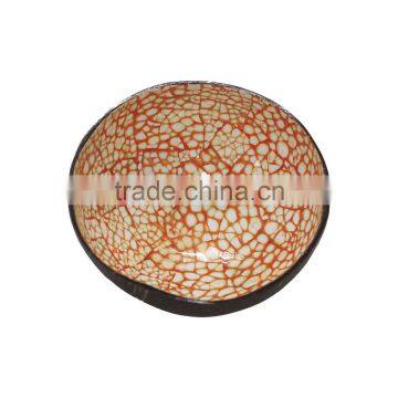 Coconut Shell Bowls With Lacquered Pattern photo-5