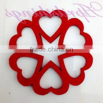 hot selling high quality eco friendly new products promotional gift cute scrapbooking heart flower fabric on alibaba express